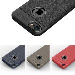Wholesale iPhone 8 / iPhone 7 TPU Leather Armor Hybrid Case (Red)